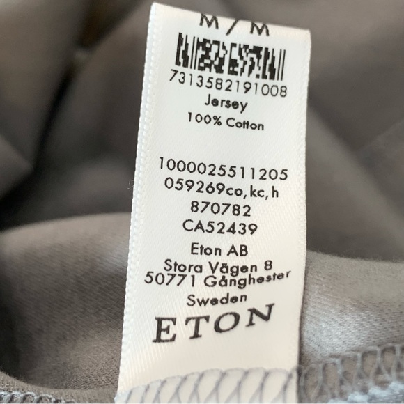 ETON Grey Filo Di Scotia Polo Shirt - Short Sleeve - Picture 15 of 16